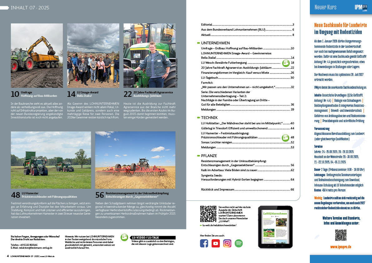 LOHNUNTERNEHMEN AUSGABE Juli 2025