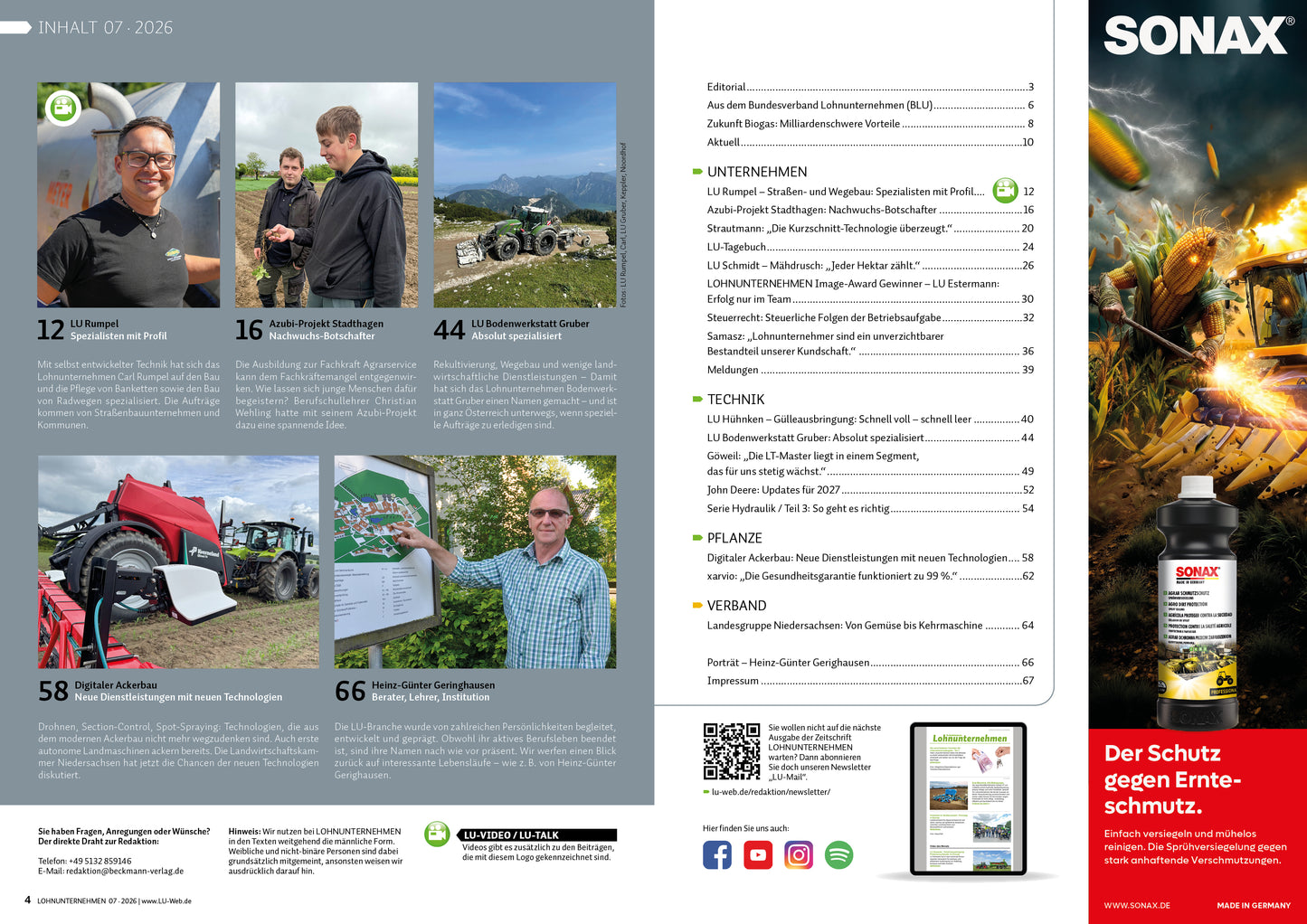 LOHNUNTERNEHMEN AUSGABE Juli 2026