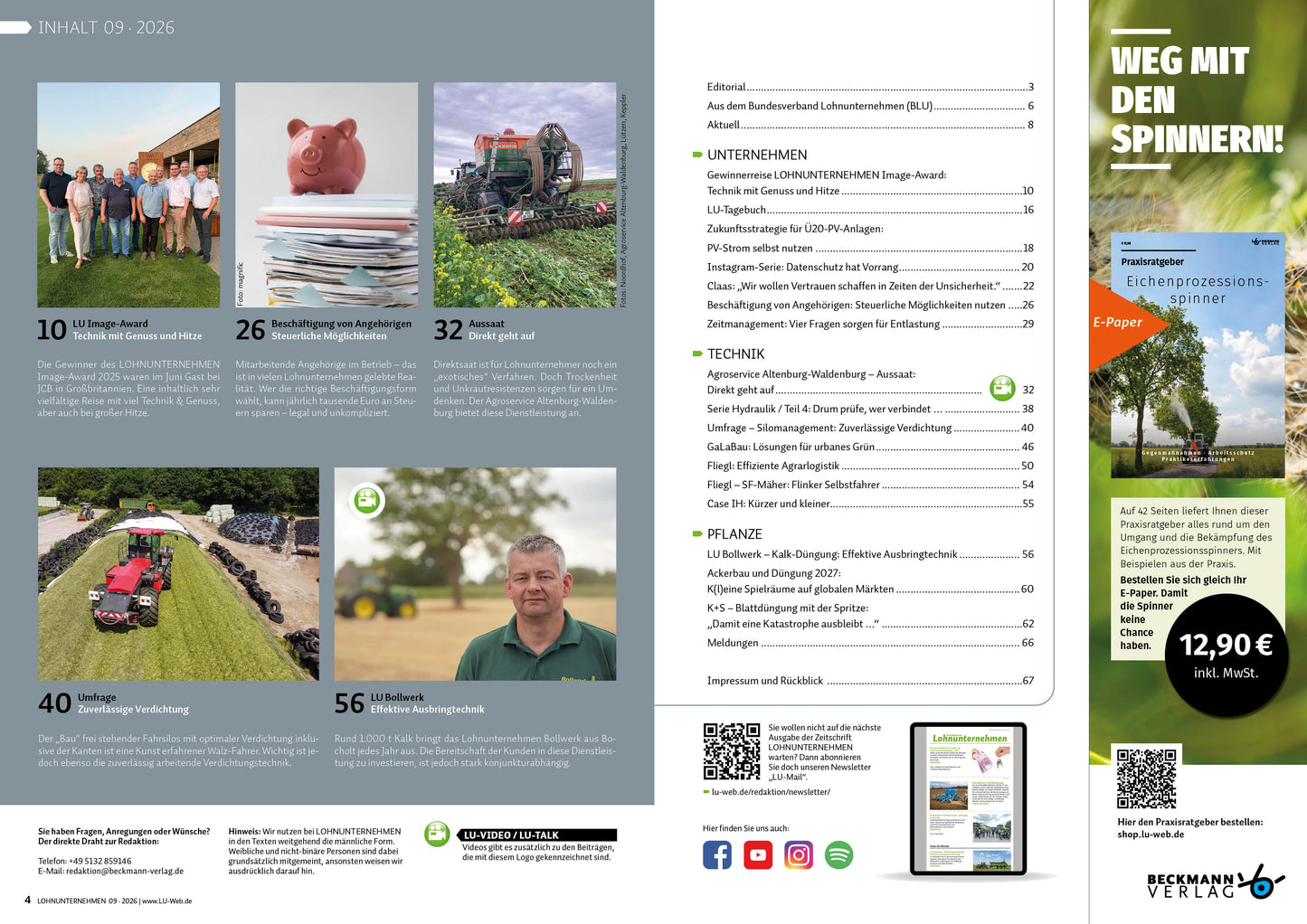 LOHNUNTERNEHMEN AUSGABE September 2026
